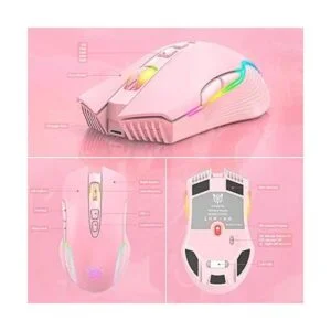 SIMGAL Mouse inalámbrico RGB para juegos ratones_6