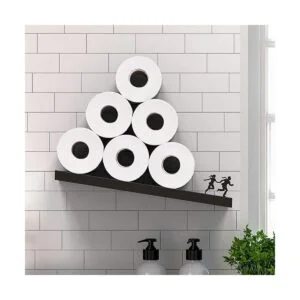 Soporte flotante para papel higiénico Soporte inclinado_3