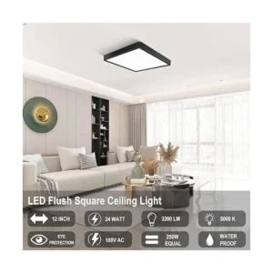 Lámpara de techo LED cuadrada de 12 pulgadas 24 W 5000_2