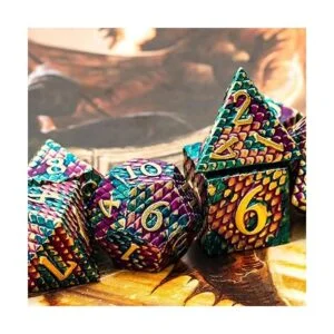 UDIXI juego de dados poliédricos de metal para DND dados_6