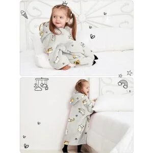 Manta con capucha para niños pequeños de 2 a 6 años de_3