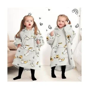 Manta con capucha para niños pequeños de 2 a 6 años de_6