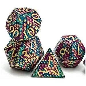 UDIXI juego de dados poliédricos de metal para DND dados_4