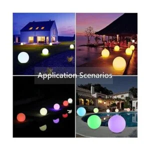 Hathdia Luz de bola LED de 8 pulgadas luces nocturnas_5