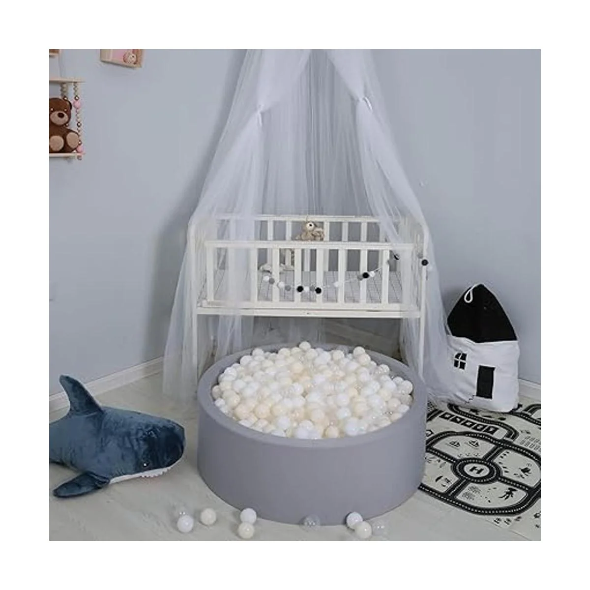 Pelotas de plástico suave para bebés y niños pequeños con_3