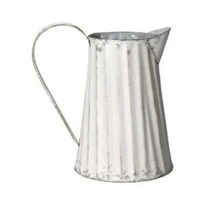 Fauevav Jarra galvanizada antigua jarra de agua retro_2