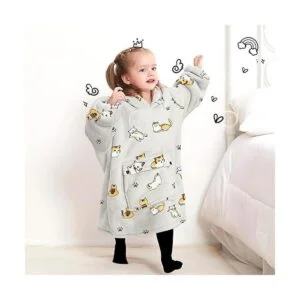 Manta con capucha para niños pequeños de 2 a 6 años de_4