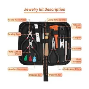 Audab Kit de suministros de fabricación de joyas kit de_6