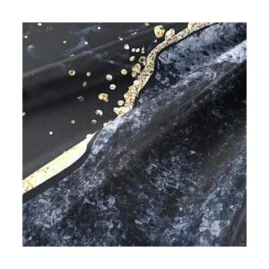 RosieLily Cortina de ducha negra cortina de ducha de_3