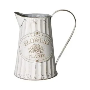 Fauevav Jarra galvanizada antigua jarra de agua retro_1