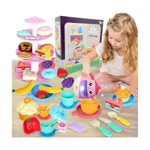 Juego de té de 48 piezas para niñas pequeñas juego de_2
