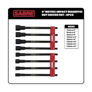 Sabre Tools Juego de 8 tuercas magnéticas de impacto_2