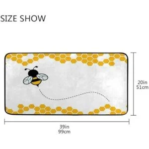 Alfombra larga de cocina antideslizante lavable_4