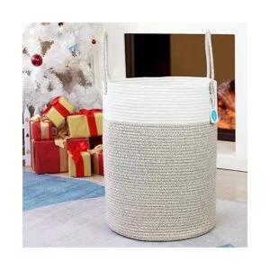 Casaphoria Cesta grande de cuerda de algodón 58L Cesta_6