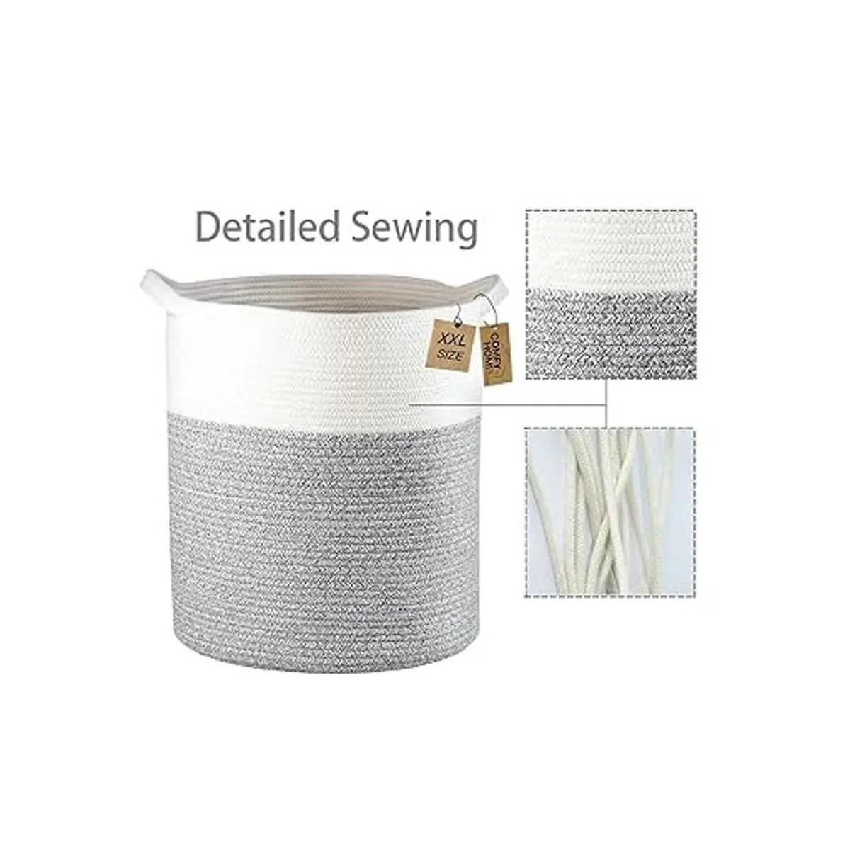 COMFYHOMI Cesta grande de 18 x 16 pulgadas de alto tejido_4