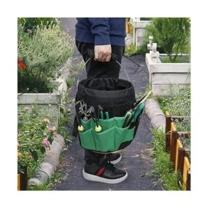 Herramientas de jardinería Bolsa de cubo con 42 bolsillos_5