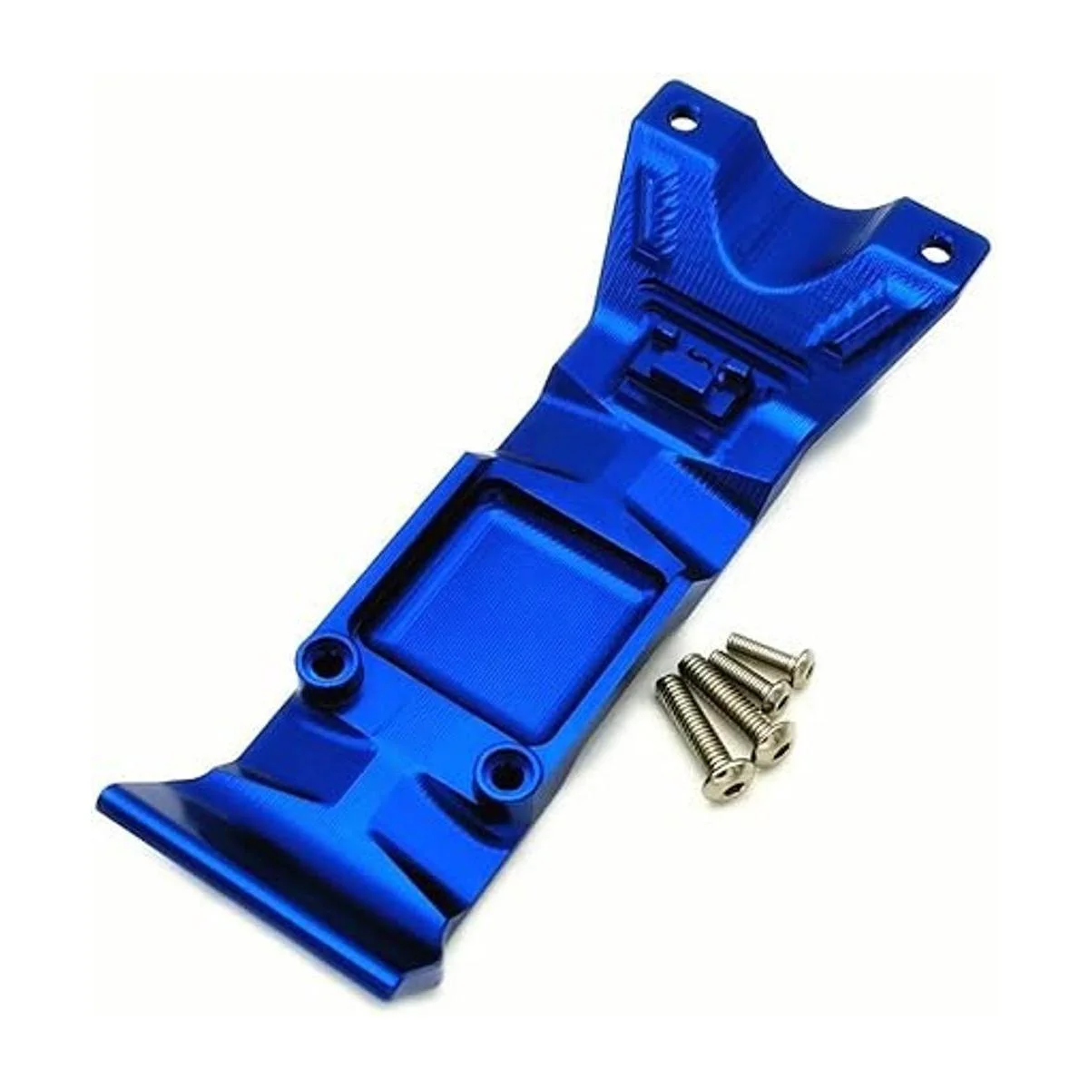 Placa deslizante trasera de aluminio azul para Traxxas_2