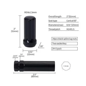 Tuercas M14 x 1.5 de 14 x 1.5 tuercas de lengeta_5