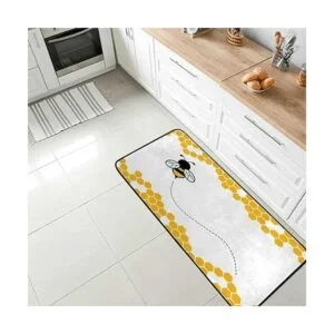 Alfombra larga de cocina antideslizante lavable_2