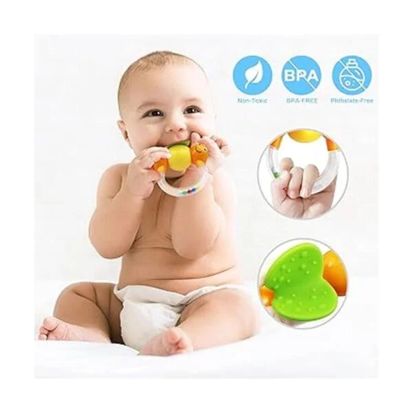 MOONTOY 12 juguetes de dentición de sonajero para bebés_5