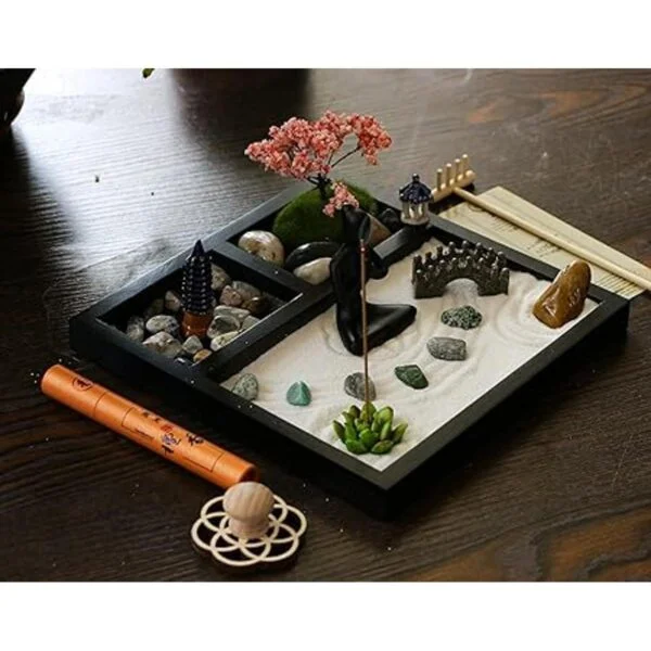Kit de jardín Zen de meditación de escritorio kit de_4