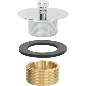 Juego de drenaje de bañera 100 latón con placa de_6