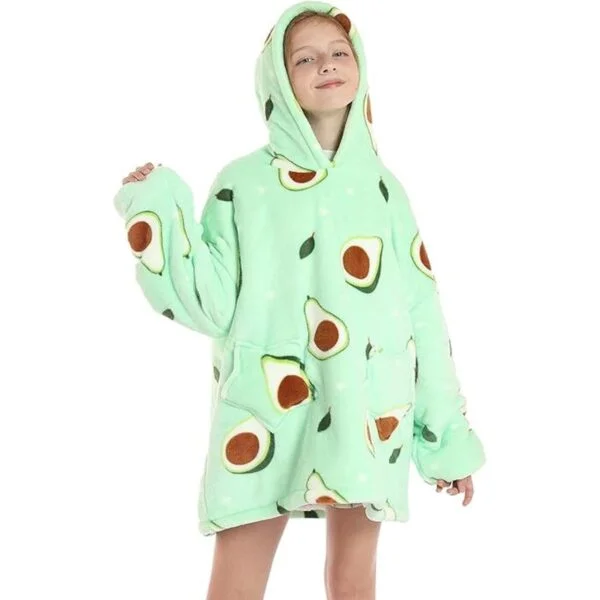 Manta con capucha para niños y niñas linda sudadera de_2