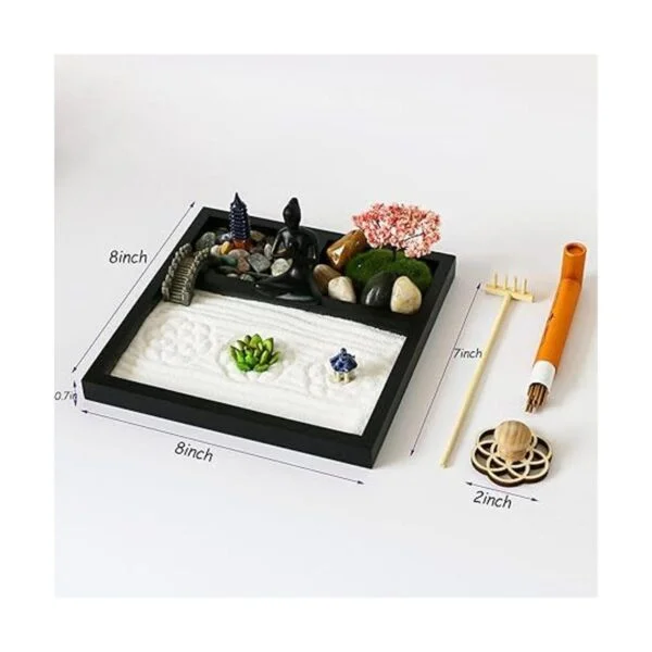 Kit de jardín Zen de meditación de escritorio kit de_6