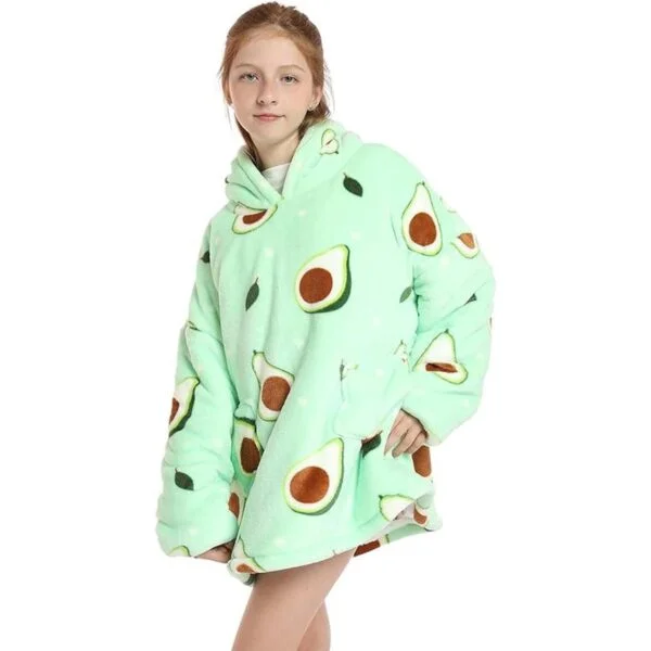 Manta con capucha para niños y niñas linda sudadera de_6