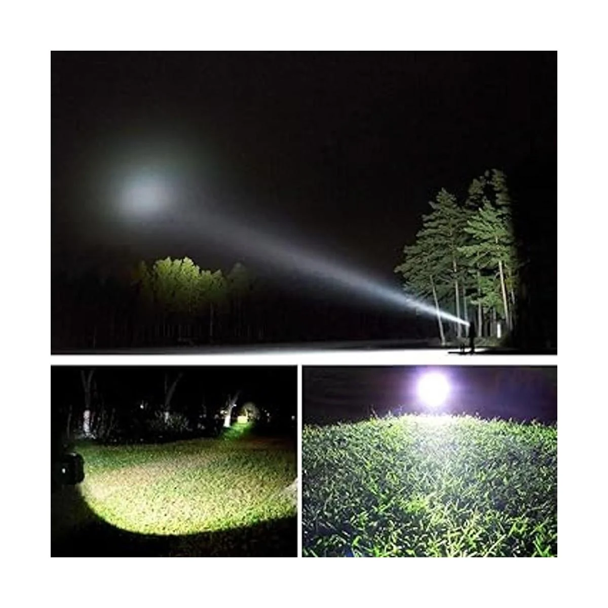 JODK Linterna recargable brillante foco de mano portátil_6