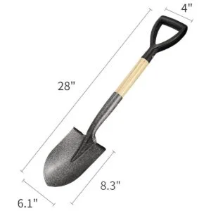 Pala para excavar Pala redonda pequeña de 28 pulgadas con_7