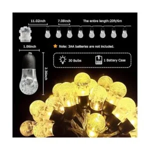 Cadena de luces de globo funciona con pilas 23 pies 8_3