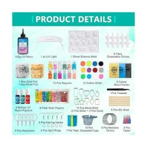 JDiction Nuevo kit de resina UV con luz resina dura súper_2