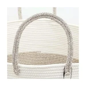 Casaphoria Cesta grande de cuerda de algodón 58L Cesta_3