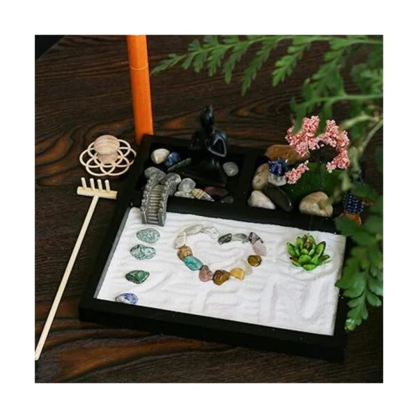 Kit de jardín Zen de meditación de escritorio kit de_3