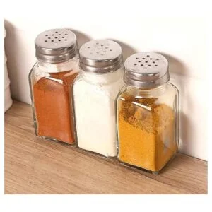 Tebery Juego de 30 saleros y pimenteros de cristal con_4