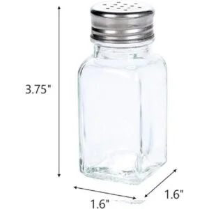 Tebery Juego de 30 saleros y pimenteros de cristal con_2