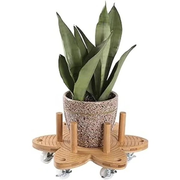 Vigordream Cesta para plantas con ruedas de 14 pulgadas de_2