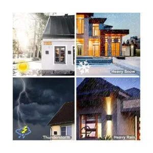 Aplique de pared luces arriba y abajo al aire libre luz_6