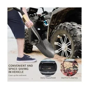 Pala para excavar Pala redonda pequeña de 28 pulgadas con_5