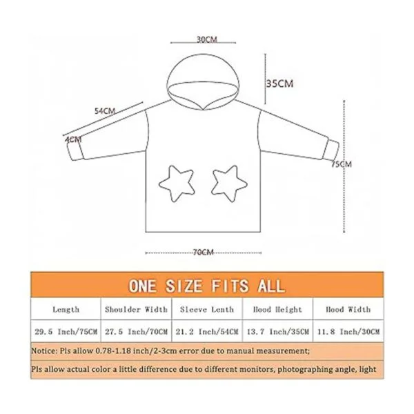 Manta con capucha para niños y niñas linda sudadera de_4
