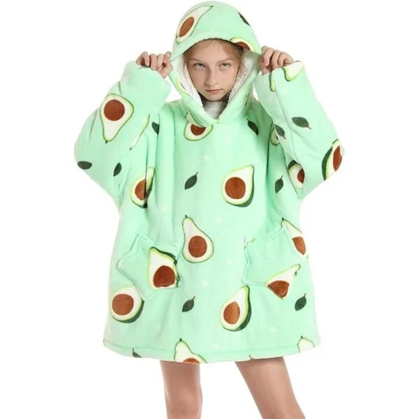 Manta con capucha para niños y niñas linda sudadera de_5