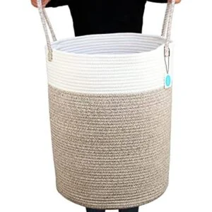 Casaphoria Cesta grande de cuerda de algodón 58L Cesta_1
