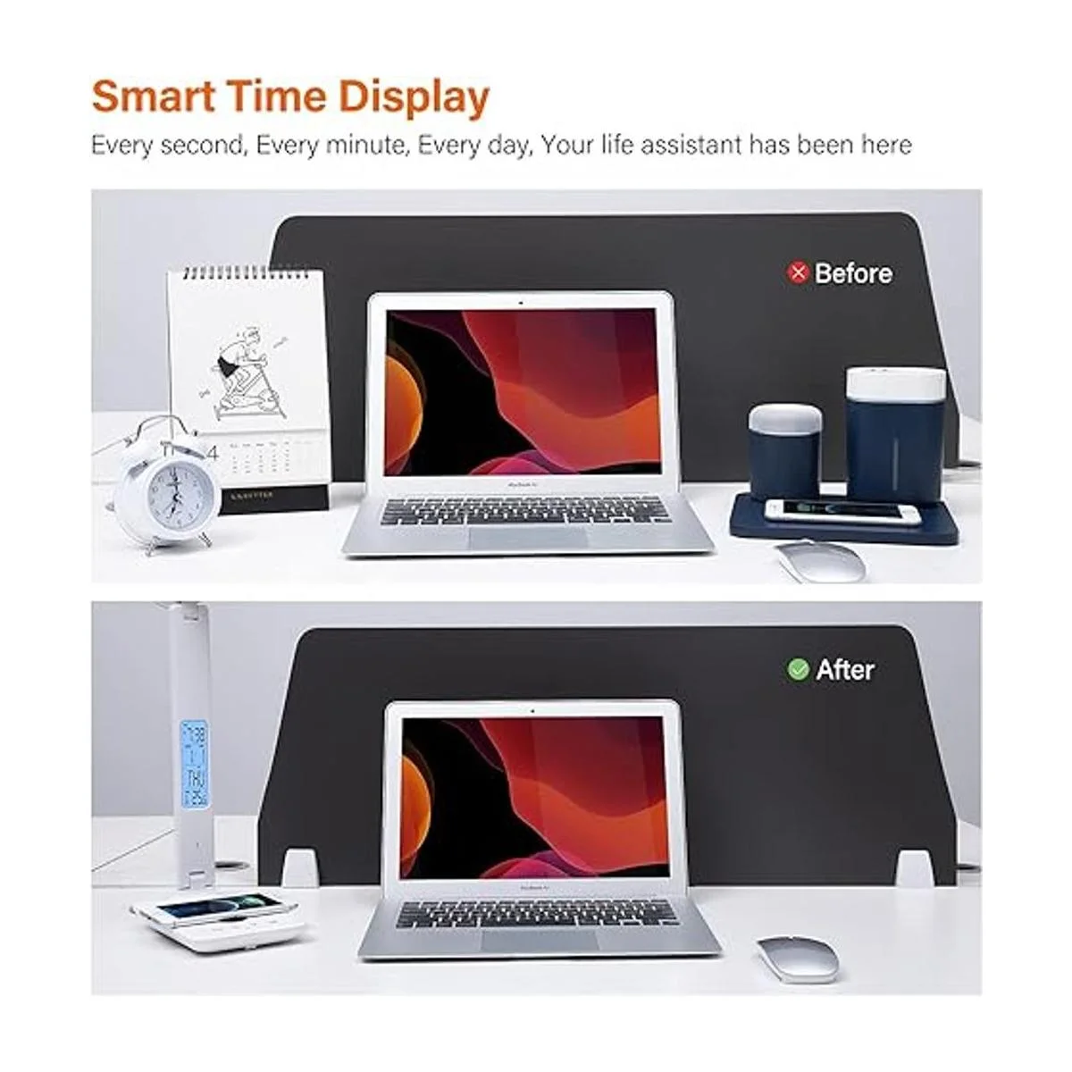 Poukaran Lámpara LED de escritorio con cargador_2