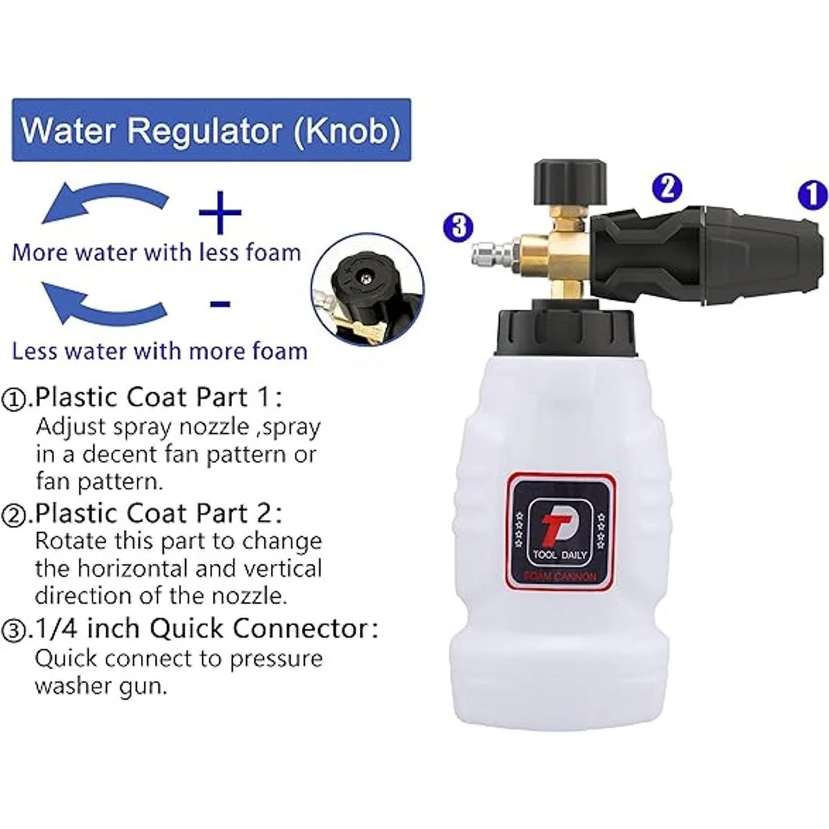 Tool Daily Cañón de espuma conexión rápida de 14_2
