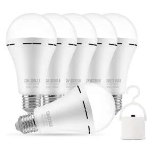 Bombillas LED de emergencia recargables para el hogar con_1