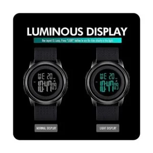 YUINK Mens Watch UltraThin Digital Sports Watch Waterproof_4