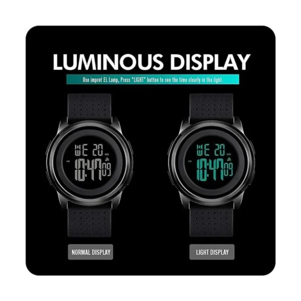 YUINK Mens Watch UltraThin Digital Sports Watch Waterproof_4