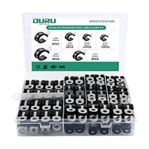 OURU Kit surtido de 56 abrazaderas de cables abrazadera_1