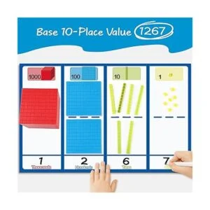 Torlam 131 piezas base diez bloques para matemáticas_2